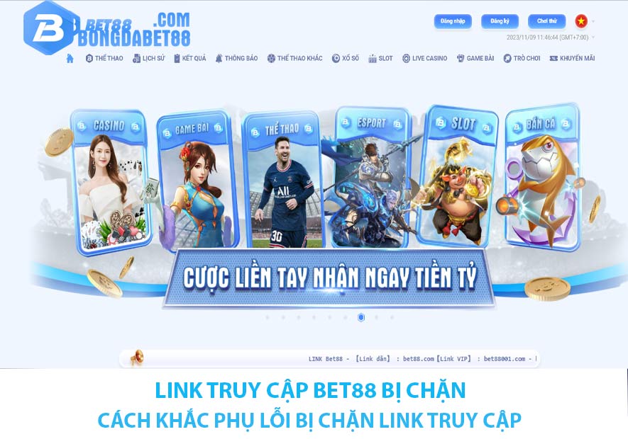 Link truy cập Bet88 bị chặn