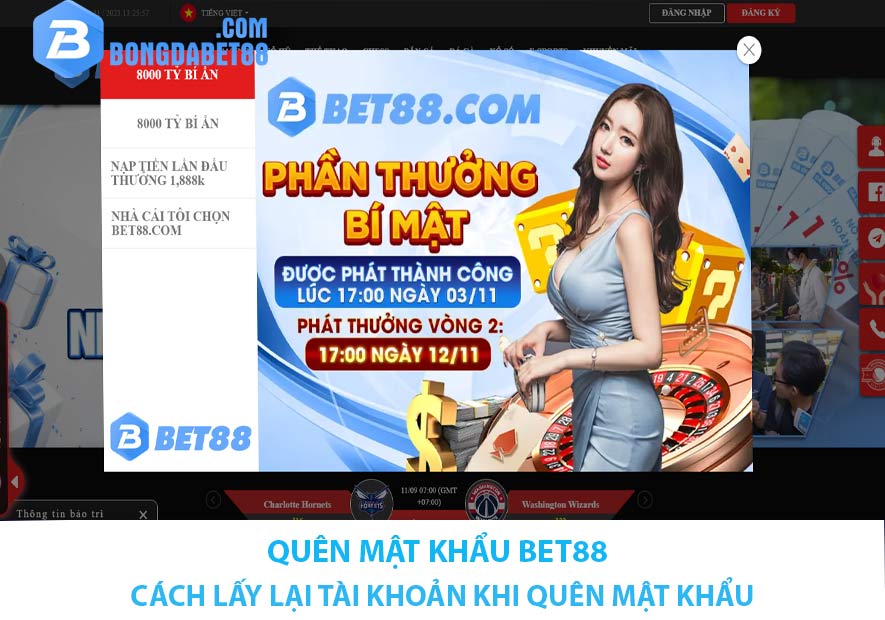 Quên mật khẩu bet88