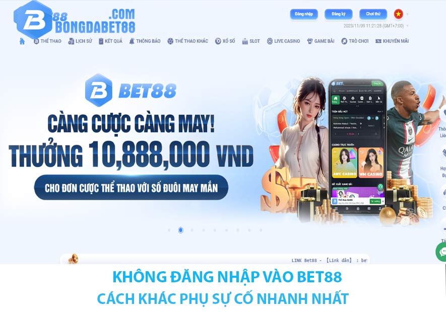 không đăng nhập vào bet88 được bet88